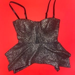 top in glitter cute for night on the town